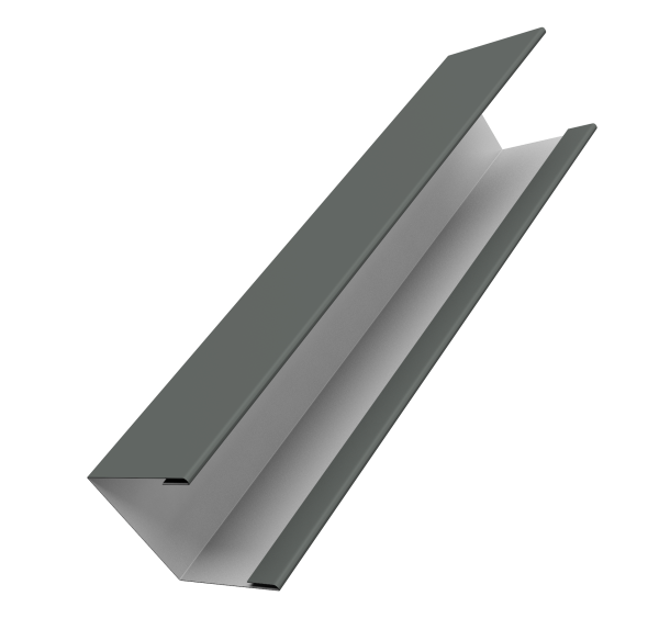 Крышка жалюзи Milan Slim 0,45 PE RAL 7005 мышино-серый (3м)