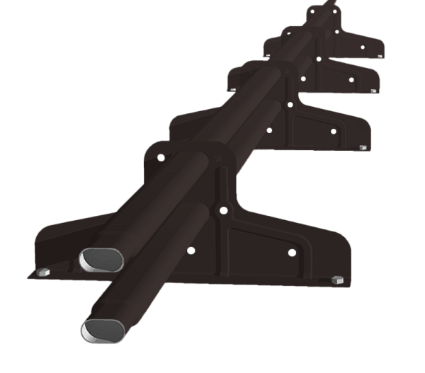 Снегозадержатель Стандарт Т4 d 40х20 RAL 8019 (3м)