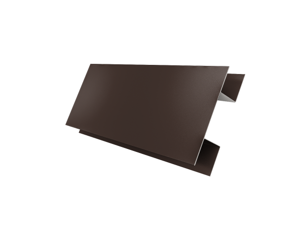 Планка H-образная стыковочная сложная 0,5 Satin Matt RAL 8017 шоколад (2м)