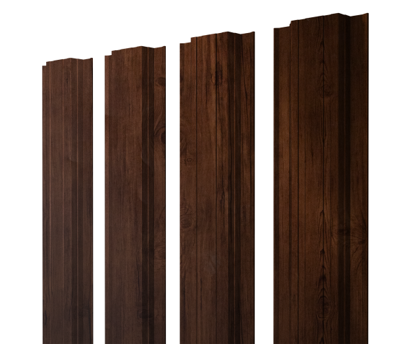 Штакетник Прямоугольный с прямым резом 0,45 Print Premium Cherry Wood Fresh TwinColor