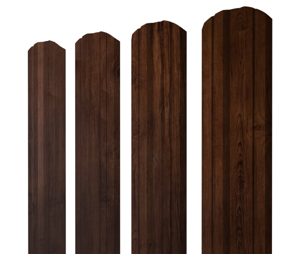 Штакетник Twin фигурный 0,4 Print Premium Cherry Wood Fresh TwinColor