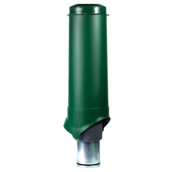 Выход вентиляции Krovent Pipe-VT 125/700 изолированный зеленый