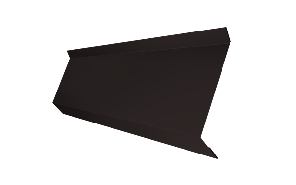 Планка примыкания в штробу 60 0,5 Velur X RAL 9005 черный (3м)