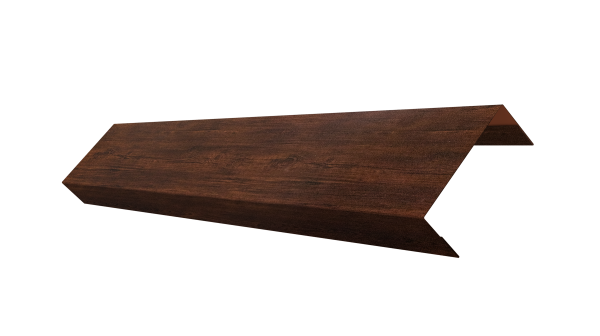 Ламель лицевая 50 забора жалюзи Texas 0,45 Print Premium Cherry Wood Dark FTC
