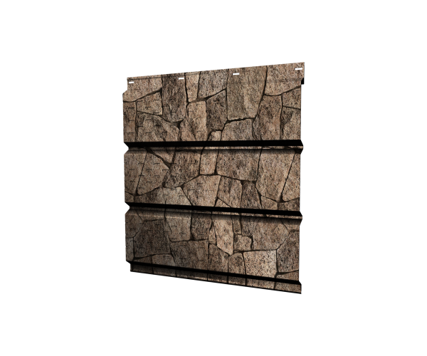 Софит металлический полная перфорация 0,45 Print Elite с пленкой King Stone TwinColor