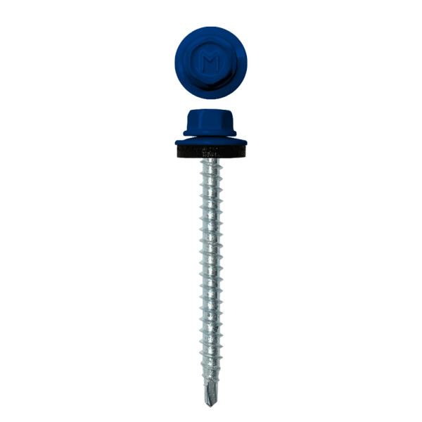 Саморез кровельный Daxmer 4,8х50 RAL 5002 (150) сверло №1