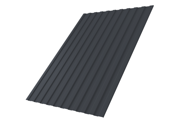 Профнастил С8A v01 0,45 Drap ST lite RAL 7024 мокрый асфальт