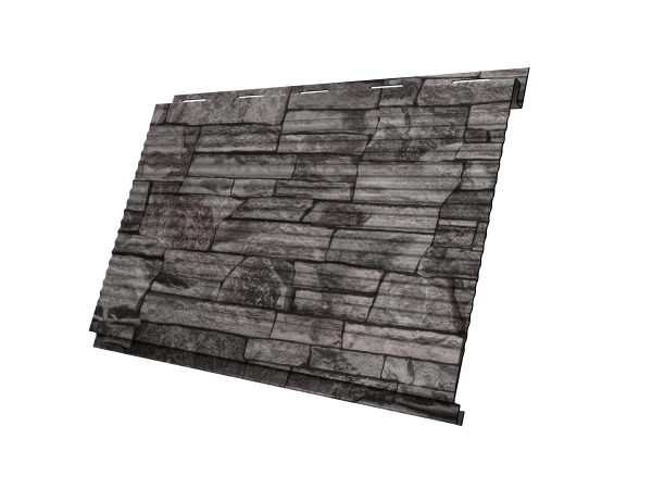 Софит Вертикаль 0,2 Grand Line gofr 0,45 Print Elite с пленкой Fine Stone TwinColor