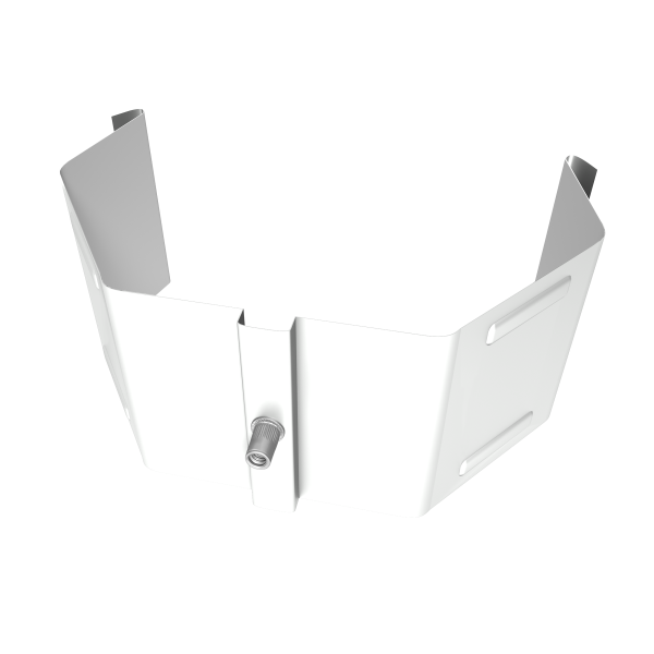 Крепление трубы для гофры на кирпич Vortex Lite PE RAL 9003 сигнальный белый