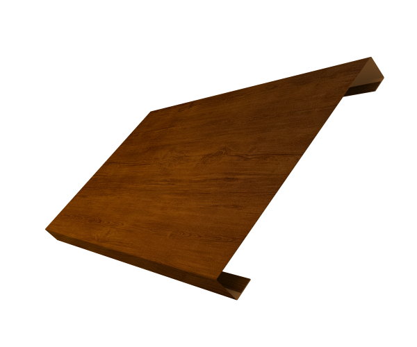 Ламель лицевая 200 забора жалюзи Texas 0,45 Print Premium Golden Wood Intense FTC