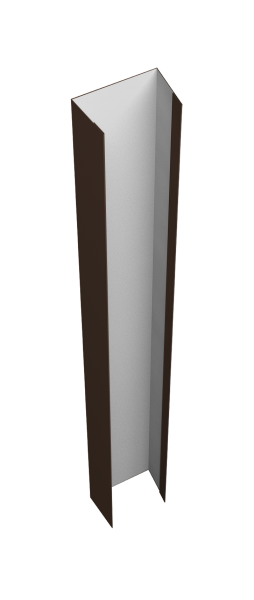 Крепежная планка верхняя Texas 0,45 Drap ST lite RAL 8017 шоколад (3м)