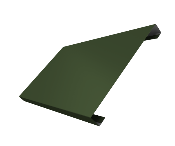 Ламель лицевая 200 забора жалюзи Texas 0,5 Satin Matt TX RAL 6020 хромовая зелень