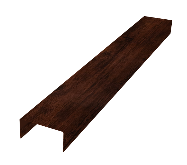 Крышка забора для горизонтального монтажа штакетника 0,45 Print Elite Cherry Wood TwinColor (2,5м)