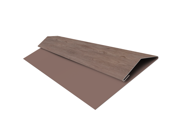 Планка стартово-финишная Экобрус Grand Line 0,45 Print Elite White Wood TwinColor (2м)