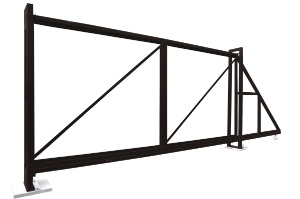 Ворота откатные Colority Zinc 2,03x4,5 RR 32