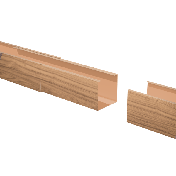 Соединитель профиля для КР Ш50/В50 Honey Wood Al 0,4
