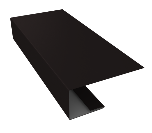 J-Профиль 18мм 0,5 Satin Matt TX RAL 9005 черный (3м)