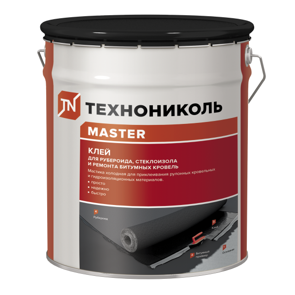 Клей для рубероида Технониколь 10кг (металлическое ведро)