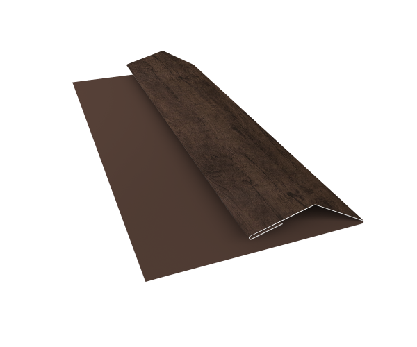 Планка финишная Блок-Хаус new Grand Line 0,45 Print Elite Antique Wood TwinColor (3м)