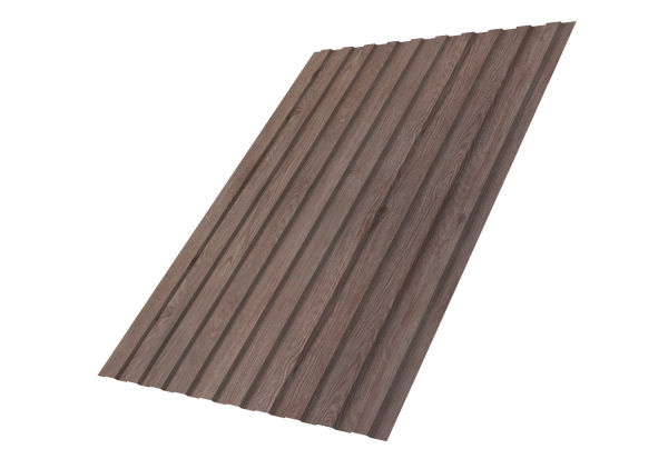 Профнастил С8B v02 0,45 Print Elite White Wood TwinColor