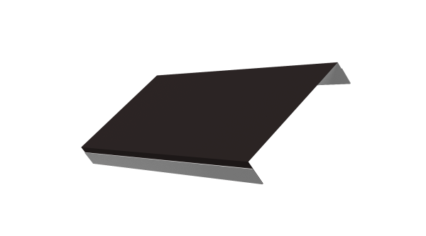 Ламель обратная 150 забора жалюзи Texas 0,5 Satin Matt TX RAL 9005 черный