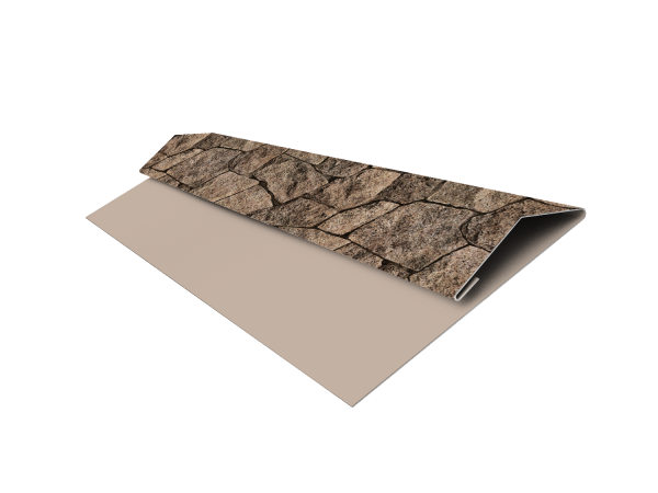 Планка стартово-финишная Экобрус Grand Line 0,45 Print Elite King Stone TwinColor (3м)