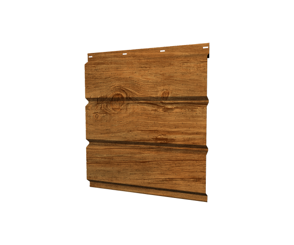 Софит металлический полная перфорация 0,45 Print-Double Elite с пленкой Golden Wood