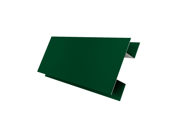 Планка H-образная Экобрус 0,45 Drap TX RAL 6005 зеленый мох (3м)