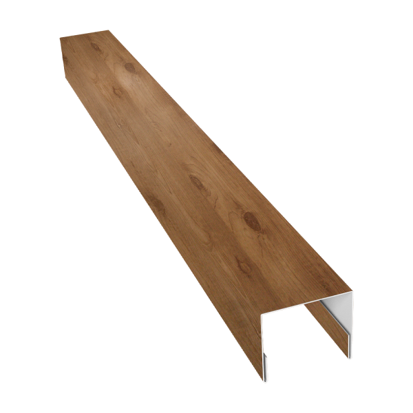 Планка П-образная заборная 24 0,45 Print Premium Pine Wood Fresh (3м)