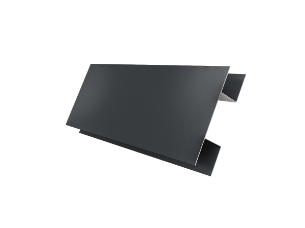 Планка H-образная стыковочная сложная 0,5 Satin Matt RAL 7016 антрацитово-серый (2м)