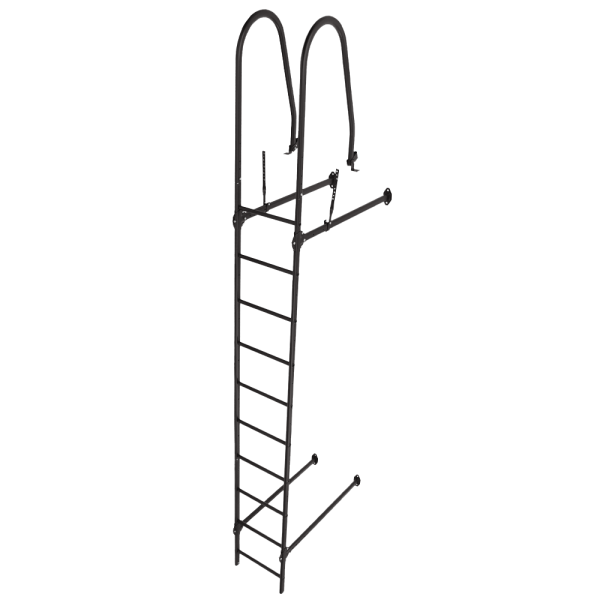 Лестница стеновая Grand Line RAL 8019 2,76м