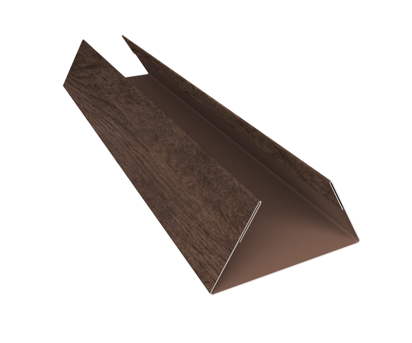 Планка стыковочная составная нижняя 0,45 Print Elite Antique Wood TwinColor (3м)