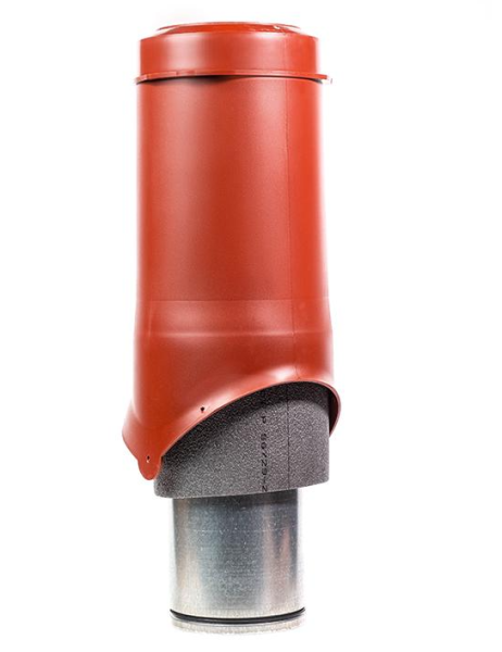 Выход вентиляции Krovent Pipe-VT 150 изолированный красно-коричневый