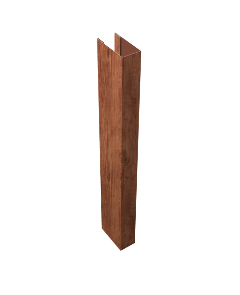 Стойка жалюзи Texas для монтажа без крепежного вкладыша 0,45 Print Premium Rowan Wood Intense FTC (1,8м)