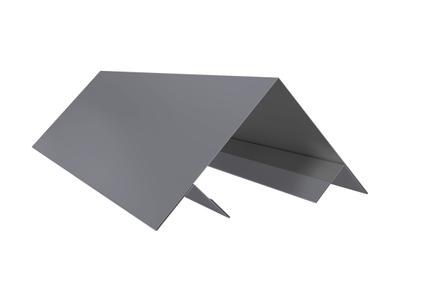 Планка угла внешнего составная верхняя 0,5 Satin с пленкой RAL 7004 сигнальный серый (3м)