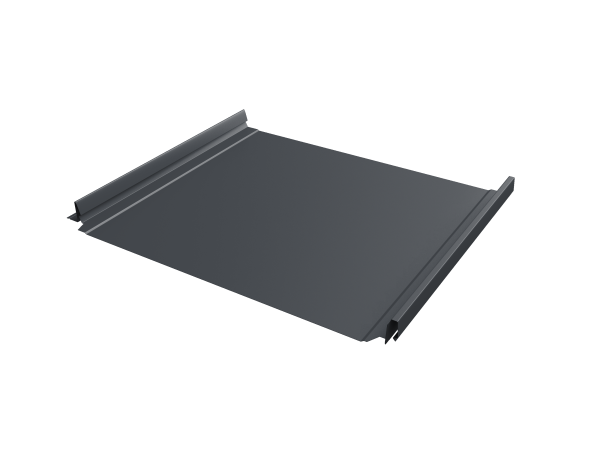 Кликфальц Pro Grand Line 0,5 Velur X с пленкой на замках RAL 7024 мокрый асфальт