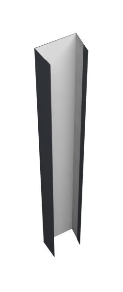 Крепежная планка верхняя Texas 0,5 PurPro Matt 275 RAL 7024 мокрый асфальт (3м)