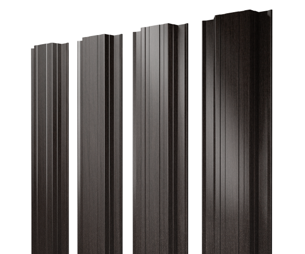 Штакетник Прямоугольный с прямым резом 0,45 Print Elite Coffee Wood TwinColor