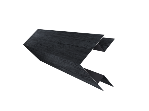 Планка угла внешнего сложного Экобрус Grand Line 0,45 Print Premium с пленкой Grey Wood TwinColor (2м)