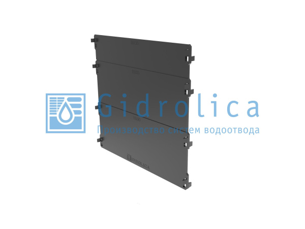 Заглушка торцевая для лотка водоотводного Gidrolica Standart/Standart Plus DN200, пластиковая (18201)