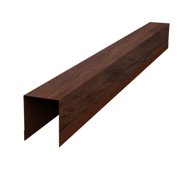 Планка опорная составная внутренняя для забора жалюзи Palermo 0,45 Print Premium Cherry Wood Fresh TwinColor (2м)