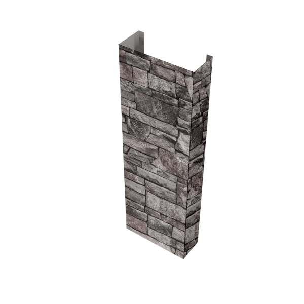 Полустолб для С21 0,45 Print Elite с пленкой Fine Stone TwinColor (L2,0)