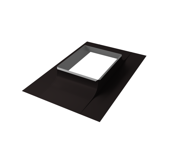 Оклад трубы Длина вдоль ската 805 х Ширина вдоль карниза 405 0,5 Satin RAL 9005 черный