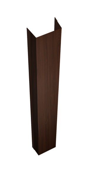 Крепежная планка нижняя Texas 0,45 Print Elite Choco Wood TwinColor (2м)