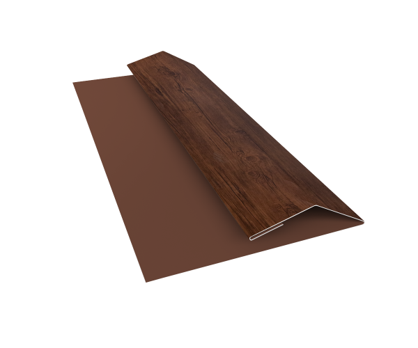 Планка финишная Блок-Хаус new Grand Line 0,45 Print Premium Cherry Wood Fresh TwinColor (3м)
