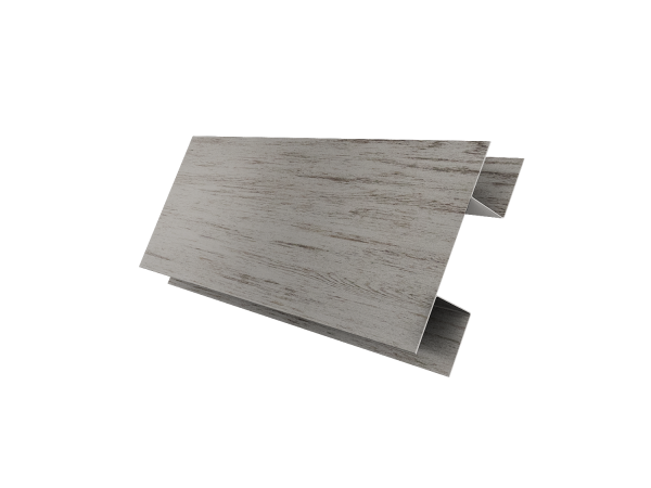 Планка H-образная Блок-Хаус new Grand Line 0,45 Print Elite Snow Wood TwinColor (3м)