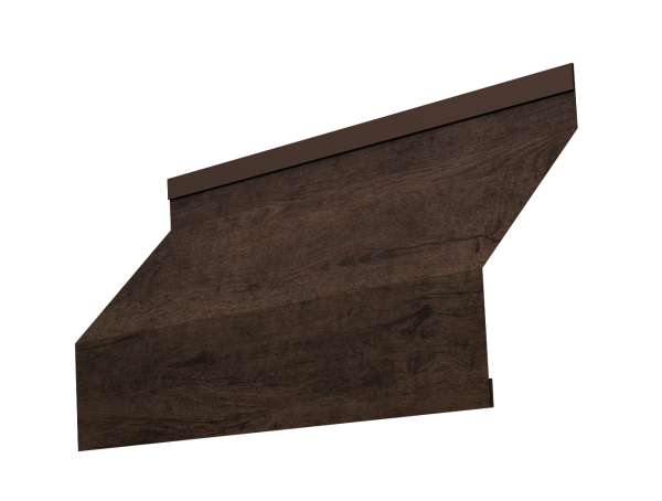 Ламель забора жалюзи Milan new 0,45 Print Premium Antique Wood TwinColor