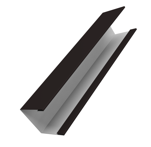 Крышка жалюзи Milan Slim 0,45 Drap TX RAL 9005 черный (2,5м)