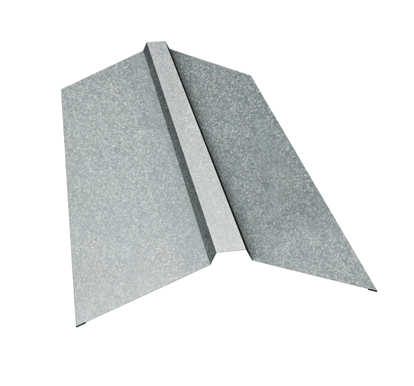 Планка конька прямоугольного 150х30х150 0,55 Zn (3м)