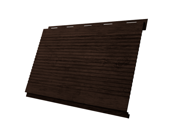 Софит Вертикаль 0,2 Grand Line gofr 0,45 Print-Double Premium с пленкой Antique Wood